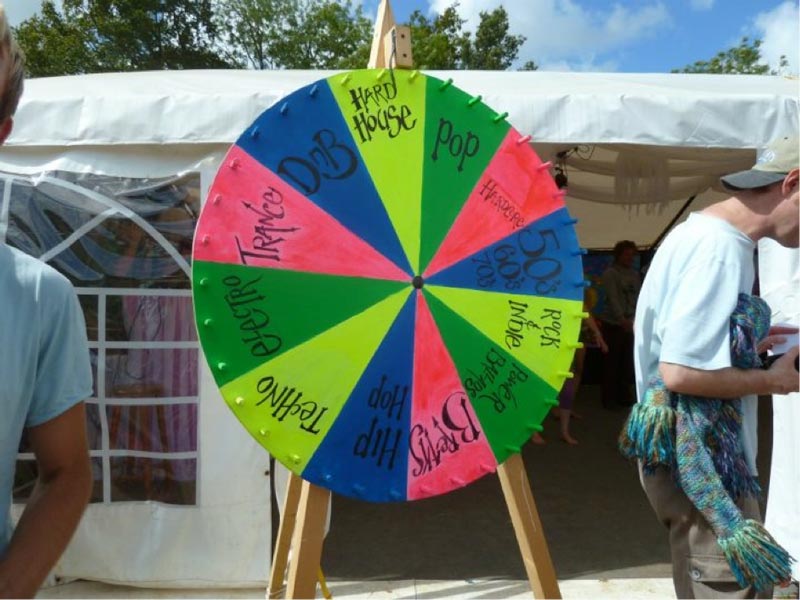 wheel of genres chilled in a field 2012 (c) Naomi Jones