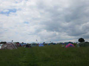 .. and towards the rest of the campsite.