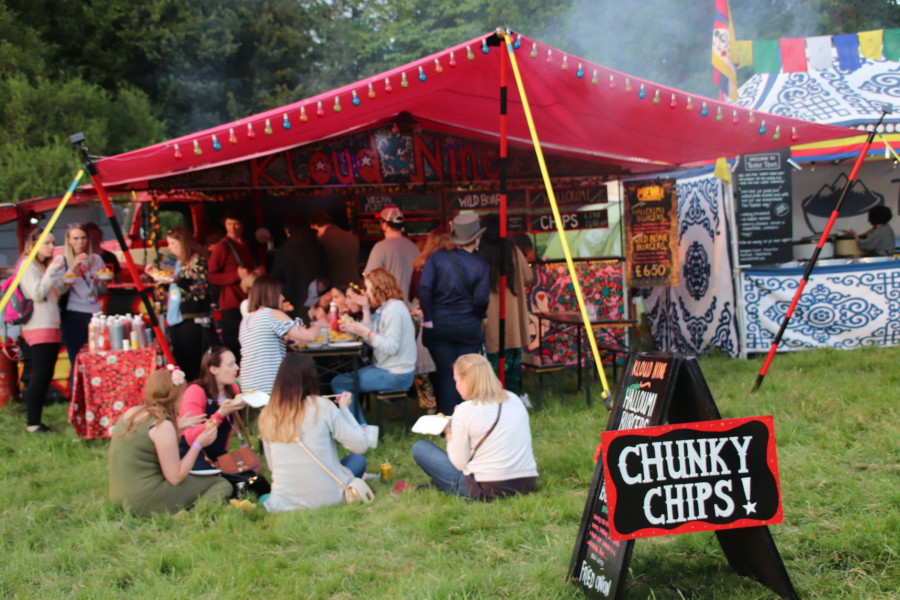 chunky chips stall at wood festival 2018