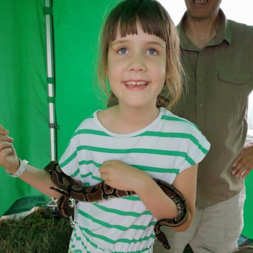 Chagstock 2018 holding a snake
