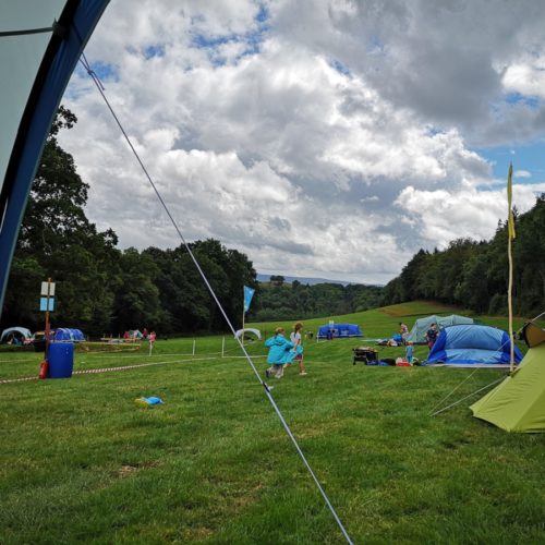 Starry Skies 2018 view from tent