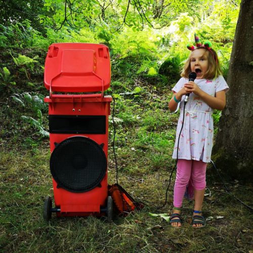 Starry Skies 2018 wheelie bin amplifier