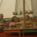 morning in Hotel Bell Tent