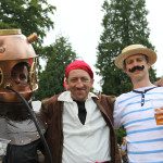happy sailors all at sea at larmer tree festival