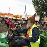 knome on a tractor