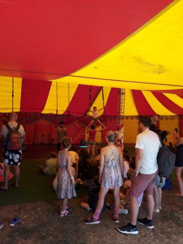 Trapeze at Camp Bestival