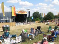 Cornbury Main Stage before the crowds