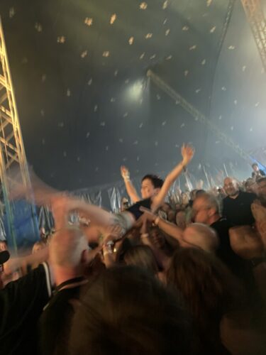 My first crowdsurf Deer Shed Festival